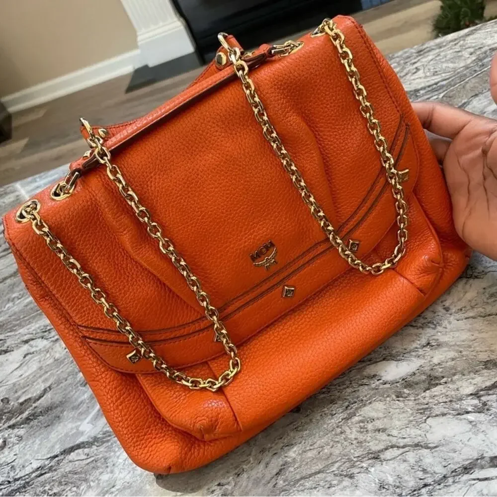 MCM chain shoulder or cross body bag EUC